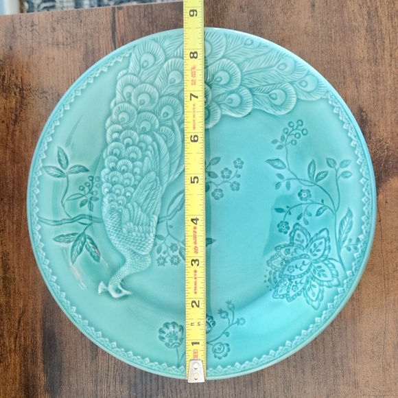 Set Of 4 International Pottery Peacock Plates - Picture 5 of 5